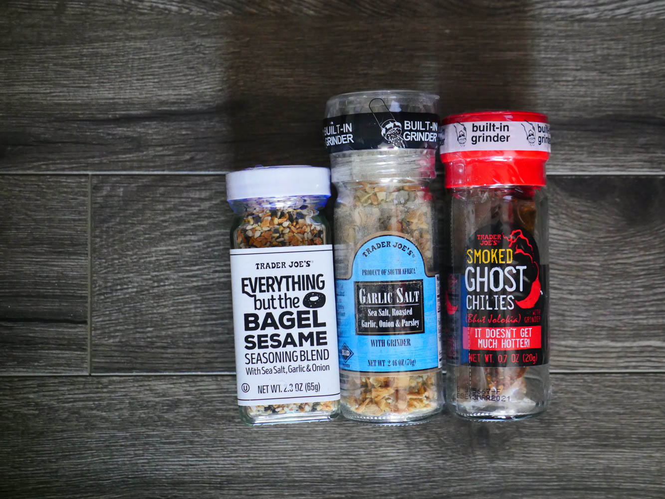 Trader Joe's Triple Threat Spice Combo Smoked Ghost Chili Peppers